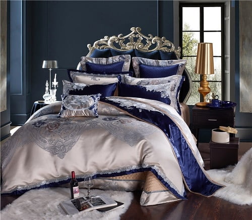 Parure de lit <br> Bleu Royal (Coton Égyptien) Parure de lit <br> Bleu Royal (Coton Égyptien)