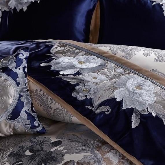 Parure de lit <br> Bleu Royal (Coton Égyptien) Parure de lit <br> Bleu Royal (Coton Égyptien)