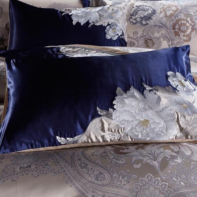 Parure de lit <br> Bleu Royal (Coton Égyptien) Parure de lit <br> Bleu Royal (Coton Égyptien)